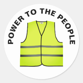 Adesivo Yellow vest protest sticker