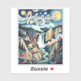 Adesivo Yellowstone National Park Lower Falls Vibrant