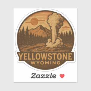 Adesivo Yellowstone National Park Vinyl Sticker