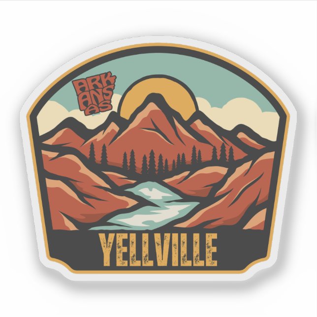 Adesivo Yellville, Arkansas  (Frente)