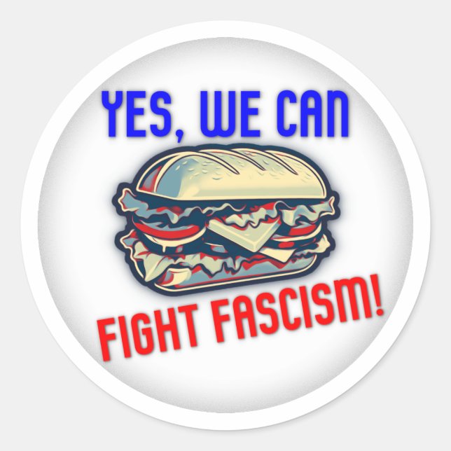 Adesivo Yes, We Can Fight Fascism! (Frente)