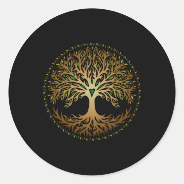 Adesivo Yggdrasil, Celta, Árvore, Vida, Norse, Mitologia, (Frente)