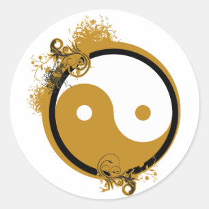 Adesivo Yin de bronze Yang