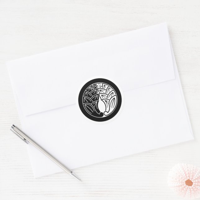 Adesivo Yin e yang Abraçando gingers japoneses em círculo (Envelope)