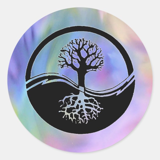Adesivo Yin e Yang design (Frente)