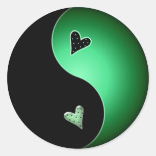 Adesivo yin verde yang