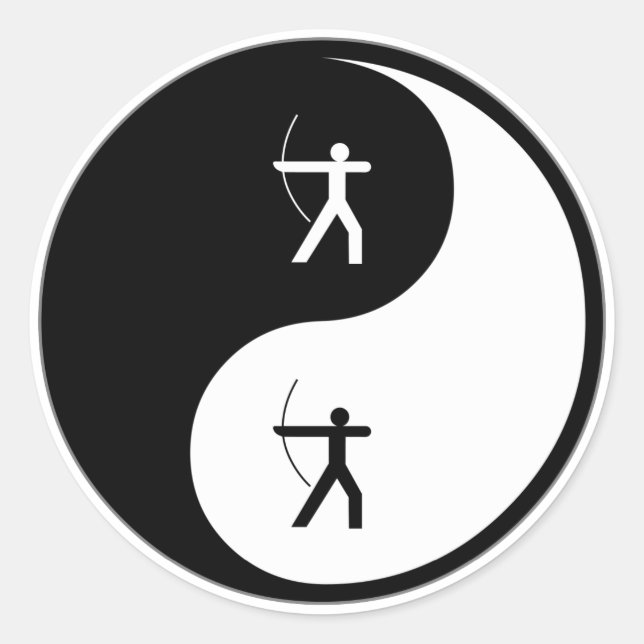 Adesivo Yin Yang Archery (Frente)