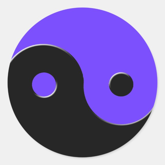 Adesivo Yin & Yang Asian Símbolo Harmonia e Padrões de Equ (Frente)