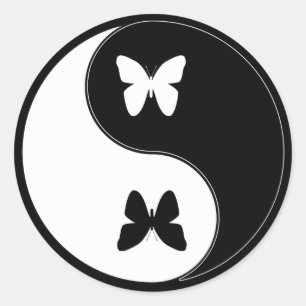 Adesivo Yin Yang Butterfly
