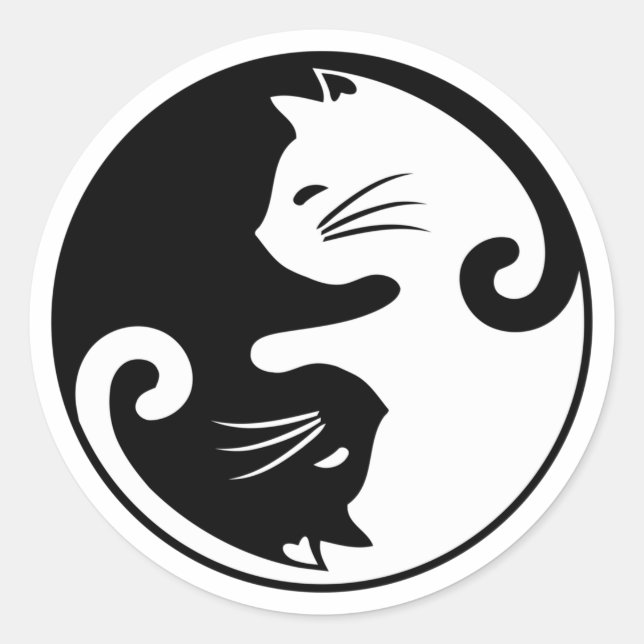 Adesivo Yin yang cats (Frente)
