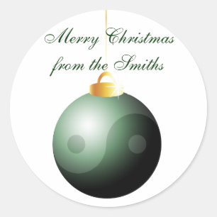 Adesivo Yin Yang Christmas Ball
