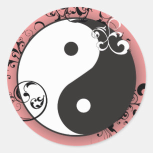 Adesivo Yin-Yang com rolagem