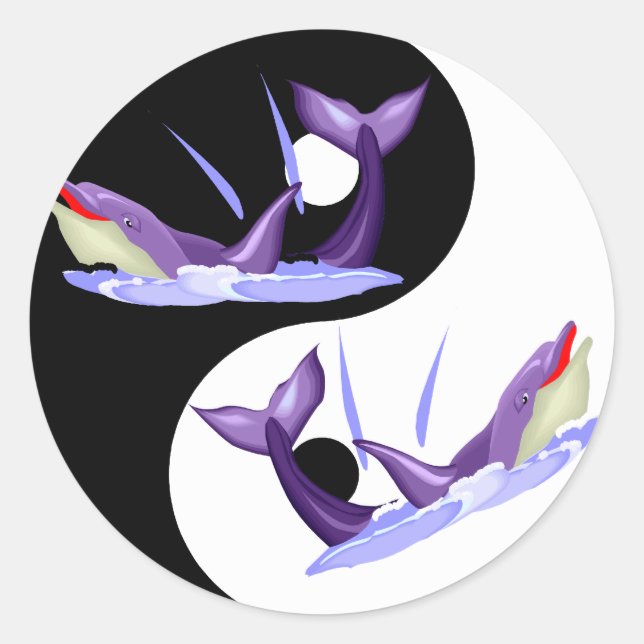 Adesivo Yin Yang Dolphins (Frente)