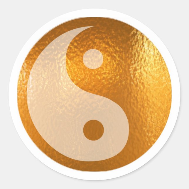 ADESIVO YIN YANG DOURADO (Frente)