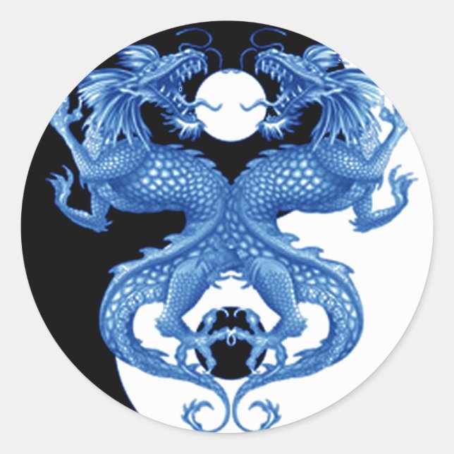 Adesivo Yin Yang Dragon 2 (Frente)