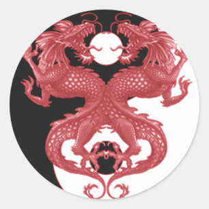 Adesivo Yin Yang Dragon 3