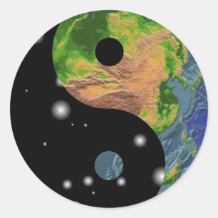 Adesivo Yin Yang Earth