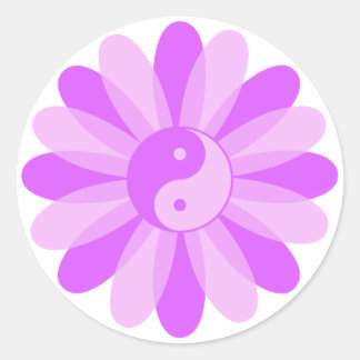 Adesivo Yin Yang Floral