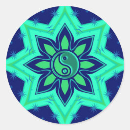 Adesivo Yin Yang Flower Star Sticker