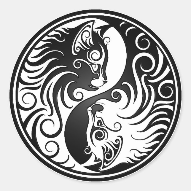 Adesivo Yin Yang Kittens (Frente)