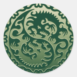 Adesivo Yin Yang Magical Dragon 2