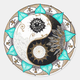 Adesivo Yin Yang Mandala