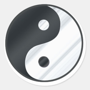 Adesivo Yin Yang Metal