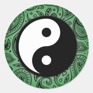 Adesivo Yin Yang Paisley Sticker