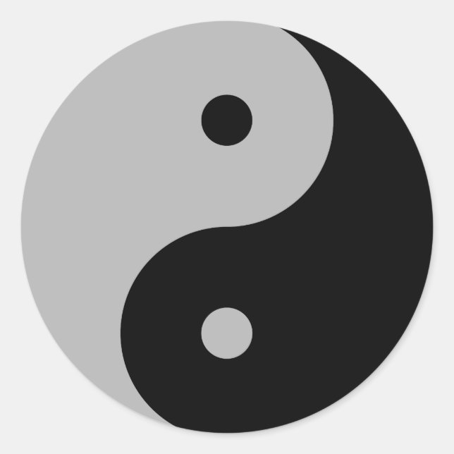 Adesivo Yin Yang - preto (Frente)