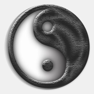 Adesivo Yin Yang rachado