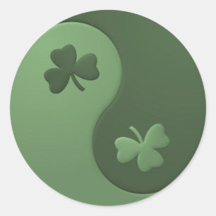 Adesivo Yin Yang Shamrocks