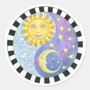 Adesivo Yin Yang Sun/Moon Sticker