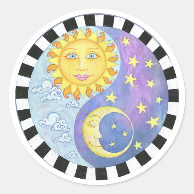 Adesivo Yin Yang Sun/Moon Sticker (Frente)
