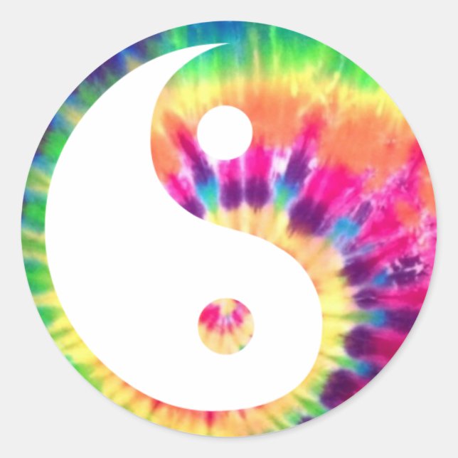 Adesivo Yin-Yang Tie Dye (Frente)