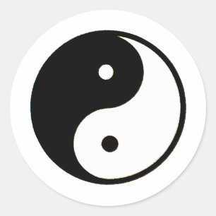 Adesivo Yin Yang transp O MUSEUM Zazzle Gifts