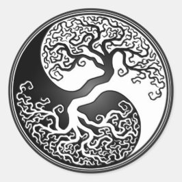 Adesivo Yin Yang Tree