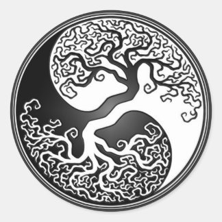 Adesivo Yin Yang Tree