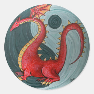 Adesivo Ying Yang Dragon