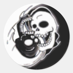 Adesivo Ying Yang Grim Reaper