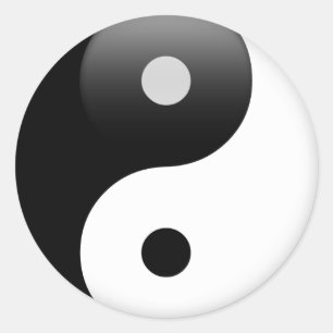 Adesivo Ying Yang - taoísmo de Yin e de Yang