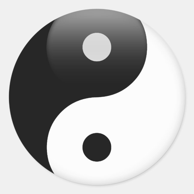 Adesivo Ying Yang - Yin e Yang Taoism (Frente)