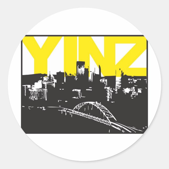 Adesivo Yinz Pittsburgh (Frente)