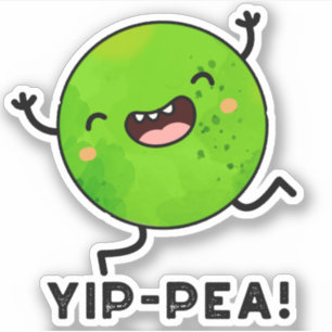 Adesivo Yip-pea Happy Pea Pun