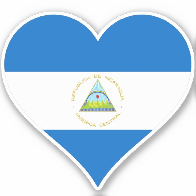 Adesivo Yo Amo Nicarágua (Frente)
