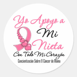 Adesivo Yo Apoyo um MI Nieta - Cáncer de Mama