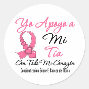 Adesivo Yo Apoyo um MI Tía - Cáncer de Mama