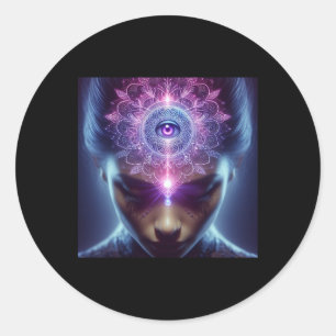 Adesivo Yoga Ajna Consciência Terceiro Olho Chakra Brahman