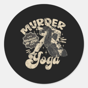 Adesivo Yoga Assassinato Funny Brazilian Jiu Jitsu Wrestli