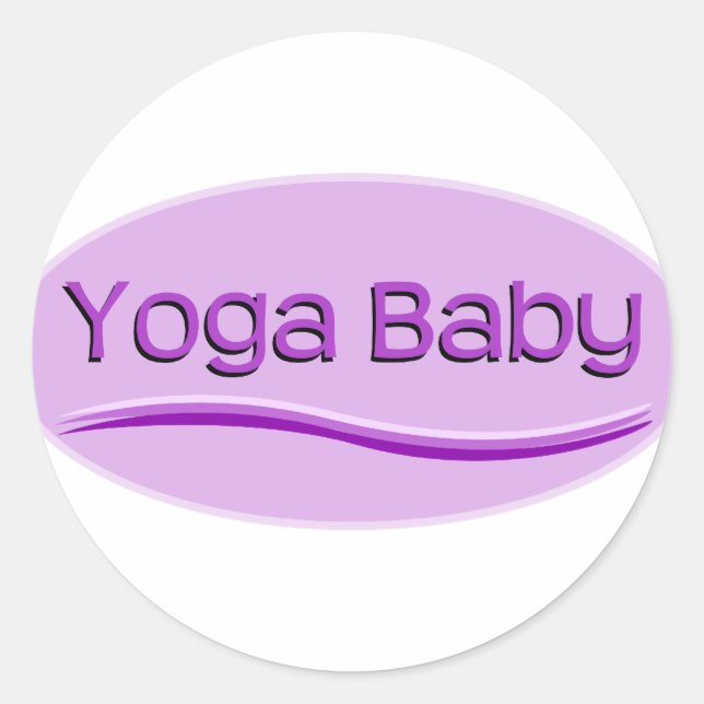 Adesivo Yoga Baby Roxo (Frente)