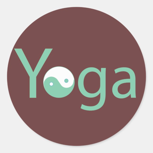 Adesivo Yoga com Yin Yang (Frente)